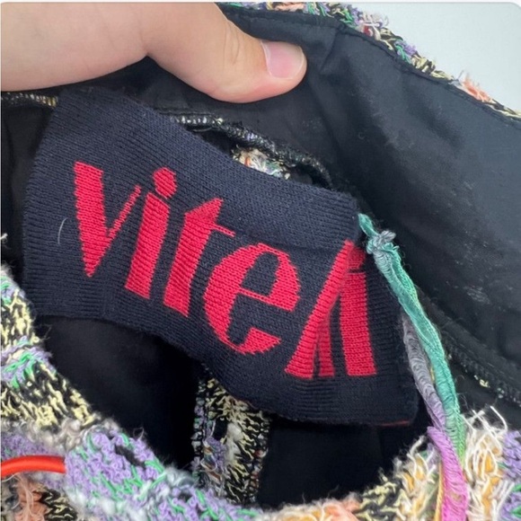 VITELLI swirl-print knit shorts size 3 M-L - Picture 5 of 7